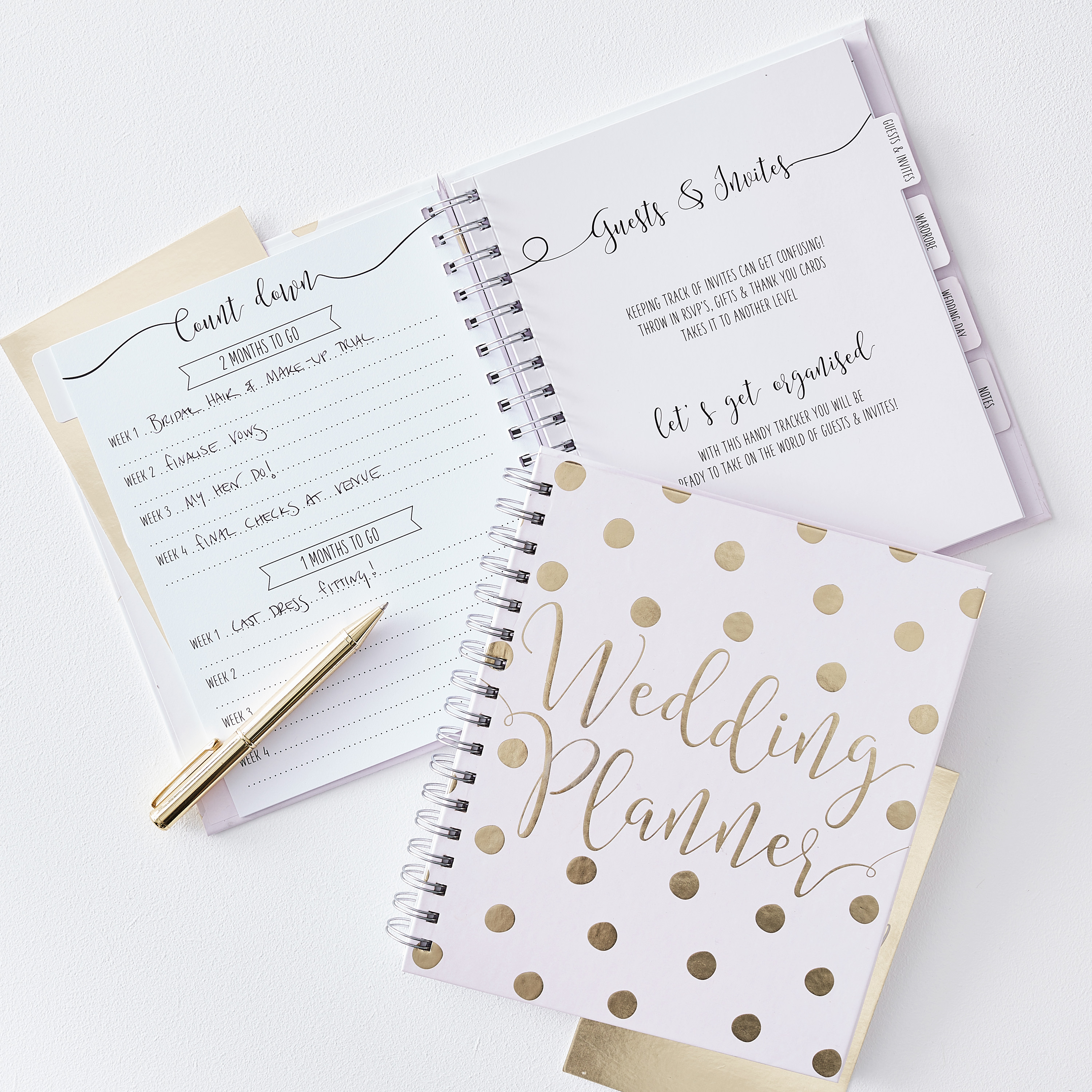 Rose Gold Wedding Planner Book Set & Online Tracker - Charmy Now