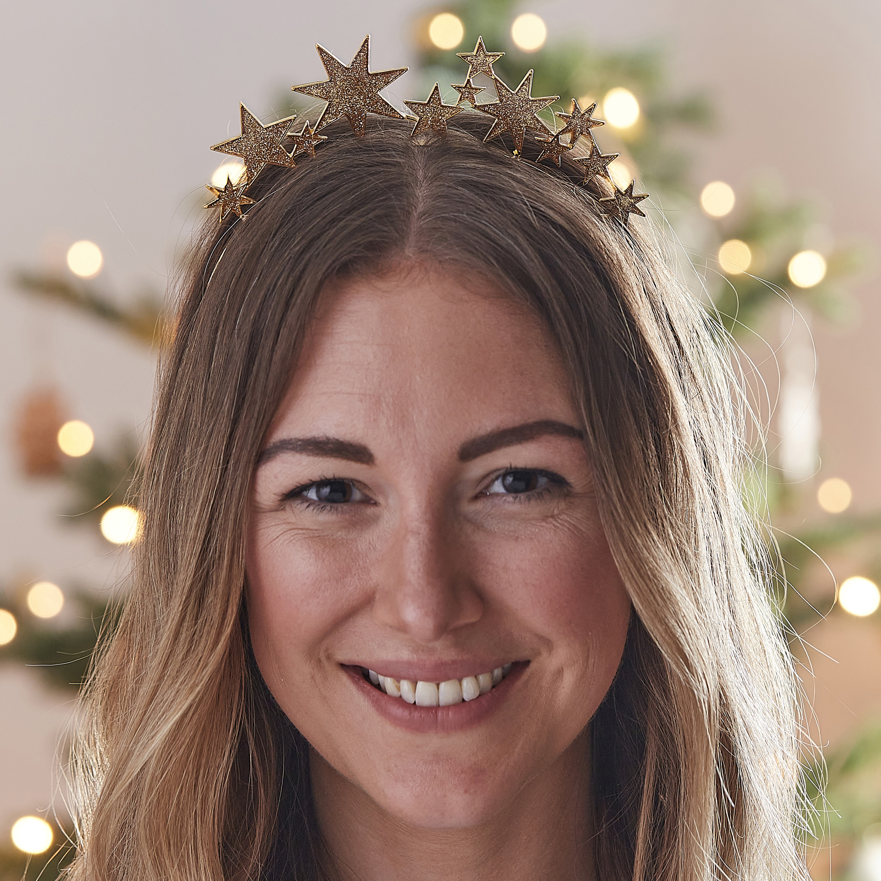 Gold Metal Star Christmas Headband | Ginger Ray