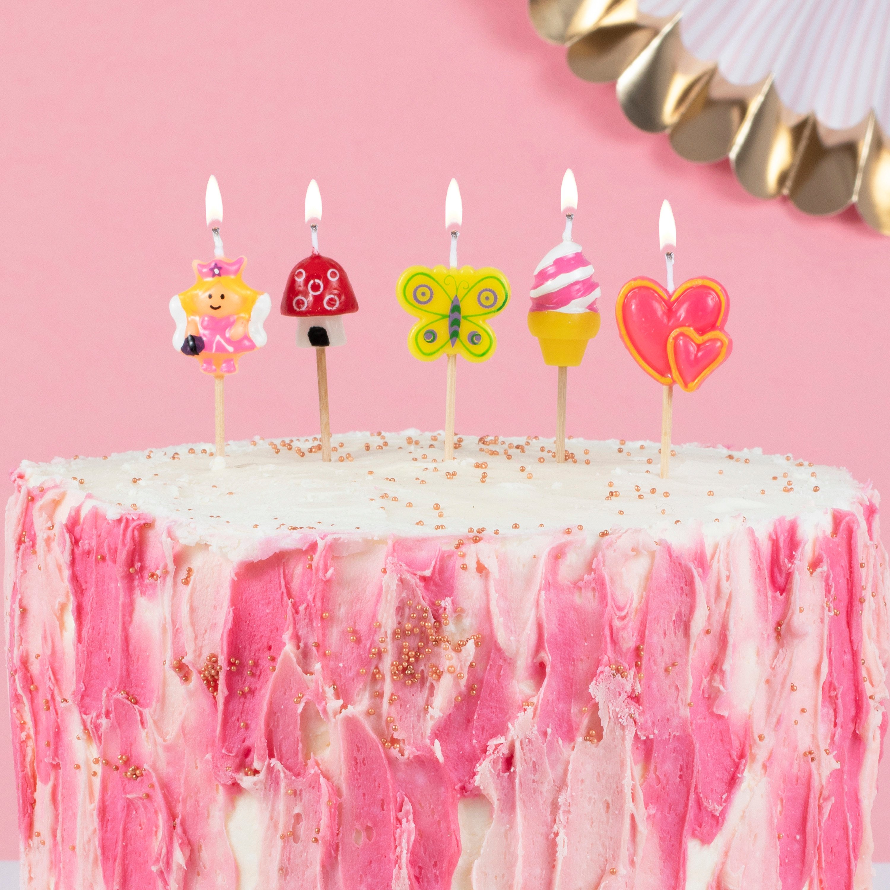 Princess Birthday Cake Candles Ginger Ray