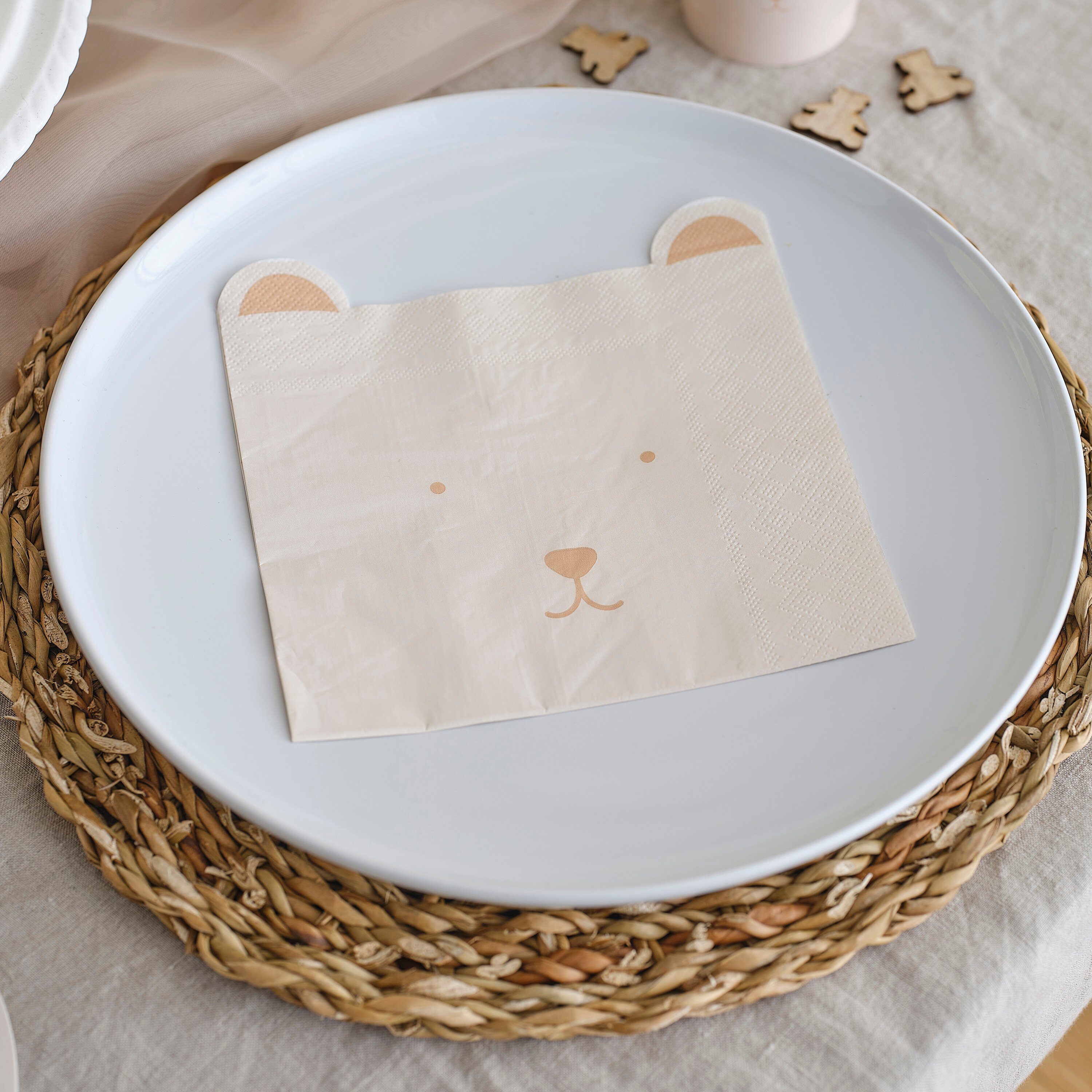 Teddy Bear Baby Shower Napkins | Ginger Ray