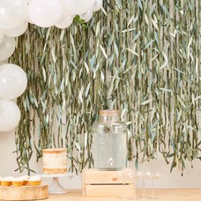 Rainbow Tissue Paper Disc Party Backdrop 