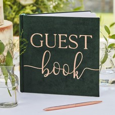 Hen Party Blush Velvet 'Team Bride' Guest Book