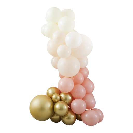 Ginger Ray - Blush and Peach Balloon and Fan Garland