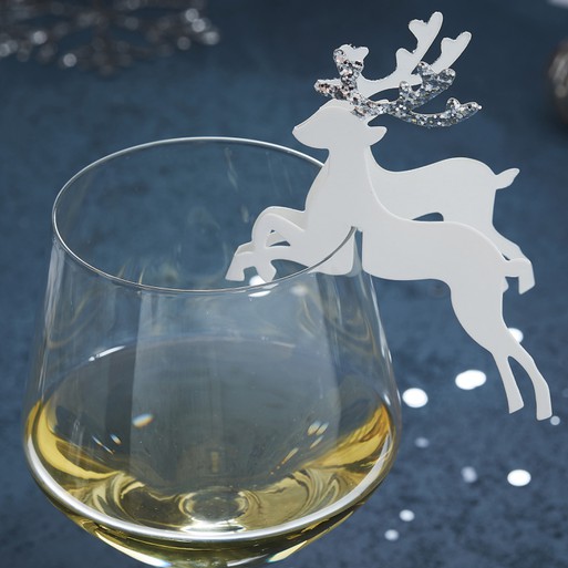 Silver Deer Wine Glasses