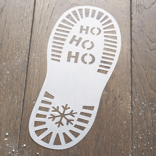 Santa Boot Print STENCIL Christmas Footprint Xmas Decoration Stencil Floors